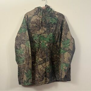 Stearns Dry Wear XL Camo Rain Jacket Realtree Hunting Coat Packable